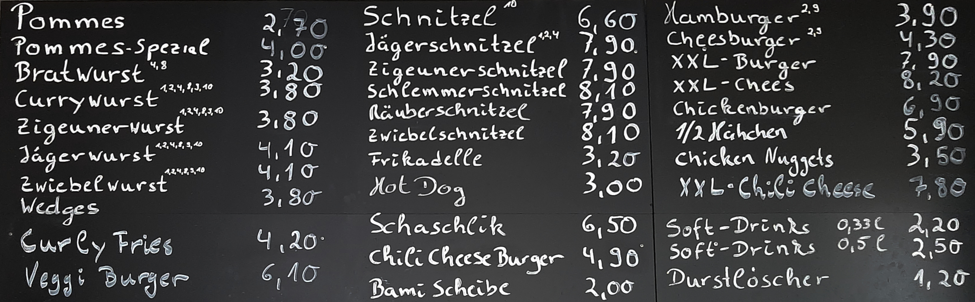 Tita's Imbiss Preise