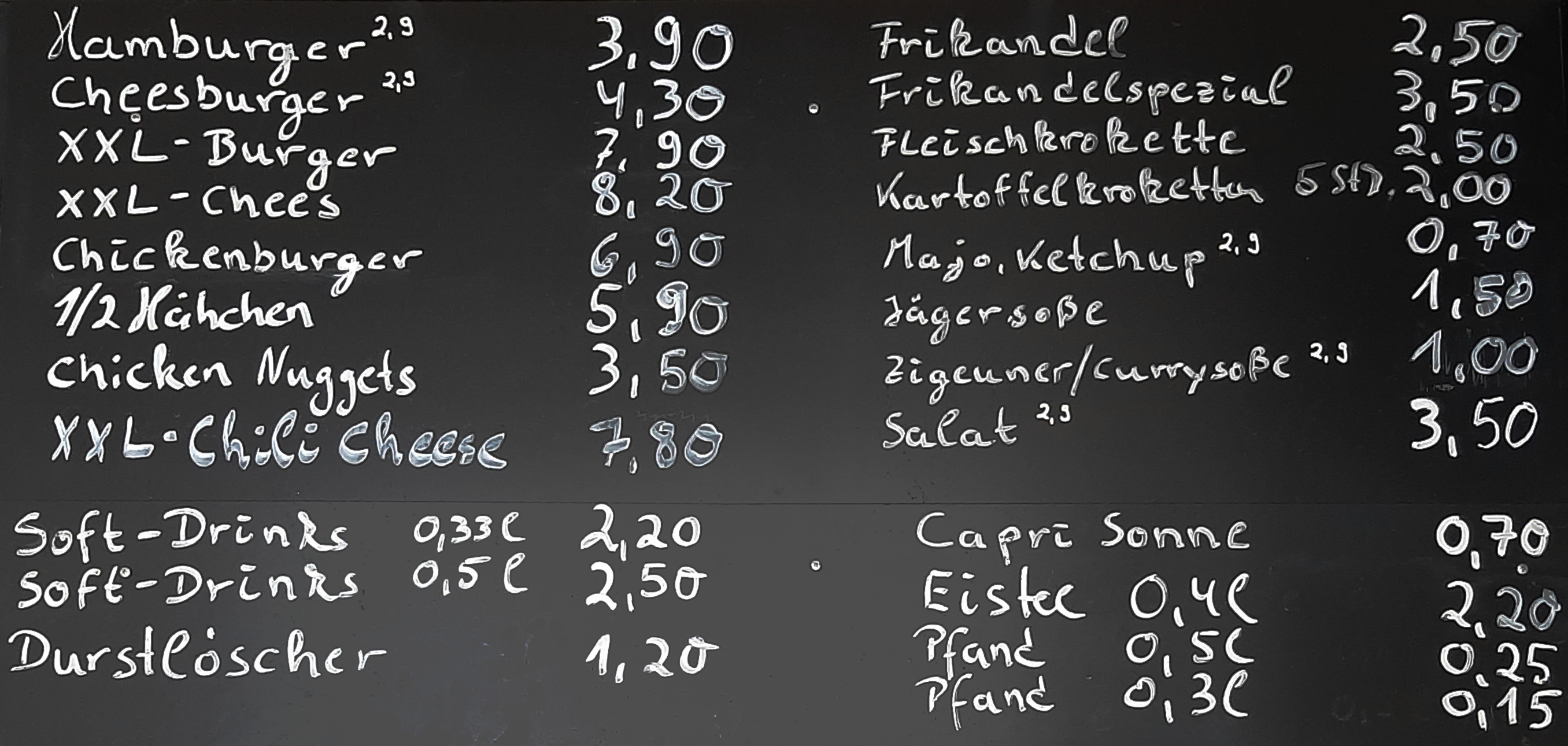 Tita's Imbiss Preise